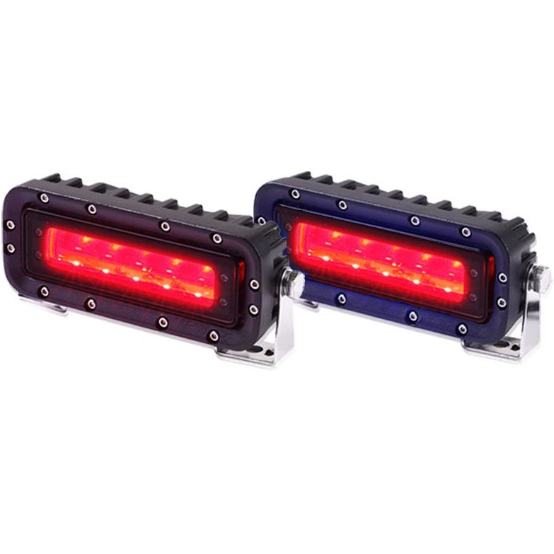 2 Forklift Safety Zone Red LED Pedestrian Warning Lights Australia