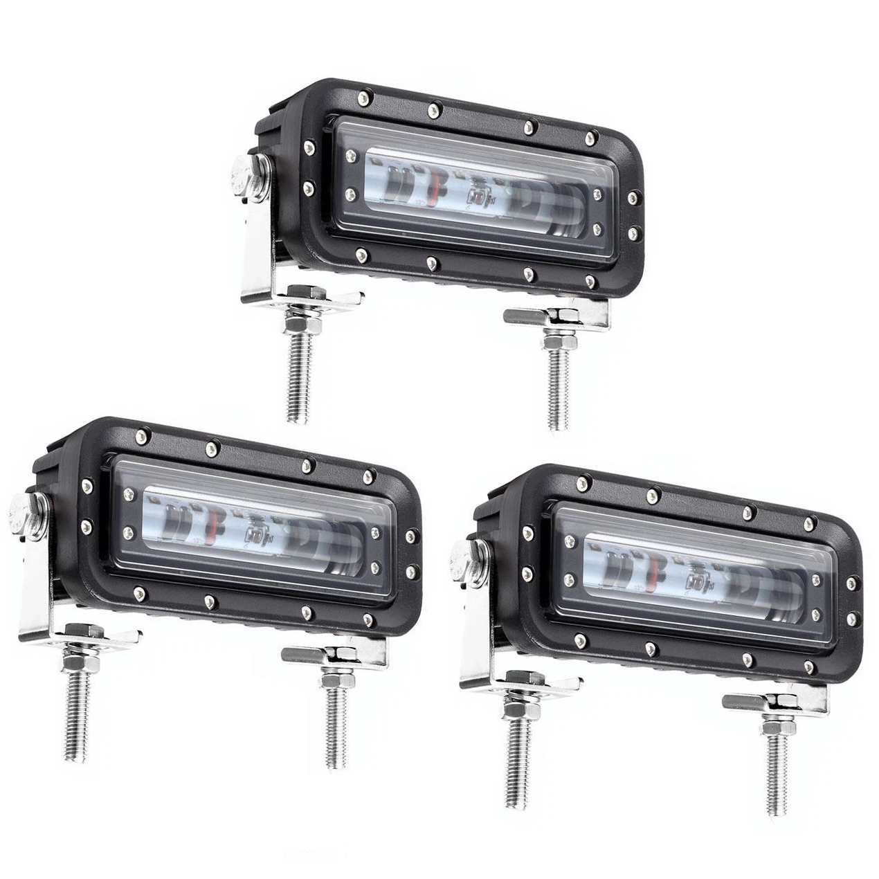 3 Forklift Safety Zone Red LED Pedestrian Warning Lights Australia - Triple Pack