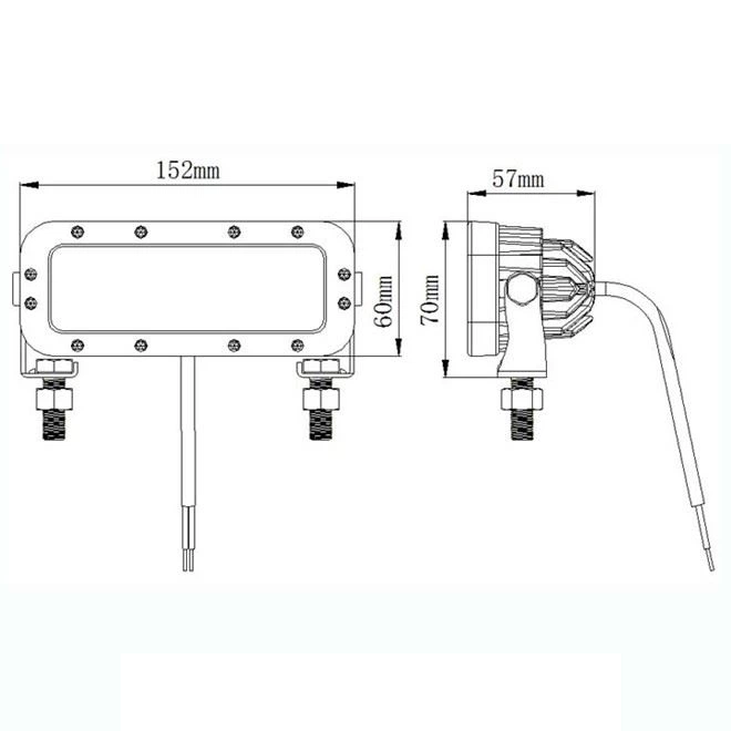 8 Forklift Safety Zone Red LED Pedestrian Warning Lights Australia