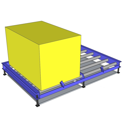 Battery Storage Racking Stand - 2 Bay Roller Sq
